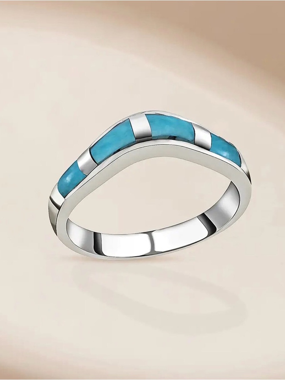 Kingman Turquoise Band Ring for Women